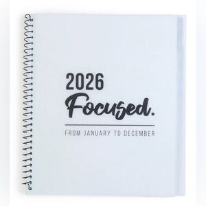 2026 Annual Calendar White Spiral-Bound Calendar 5 Star product woman owned co